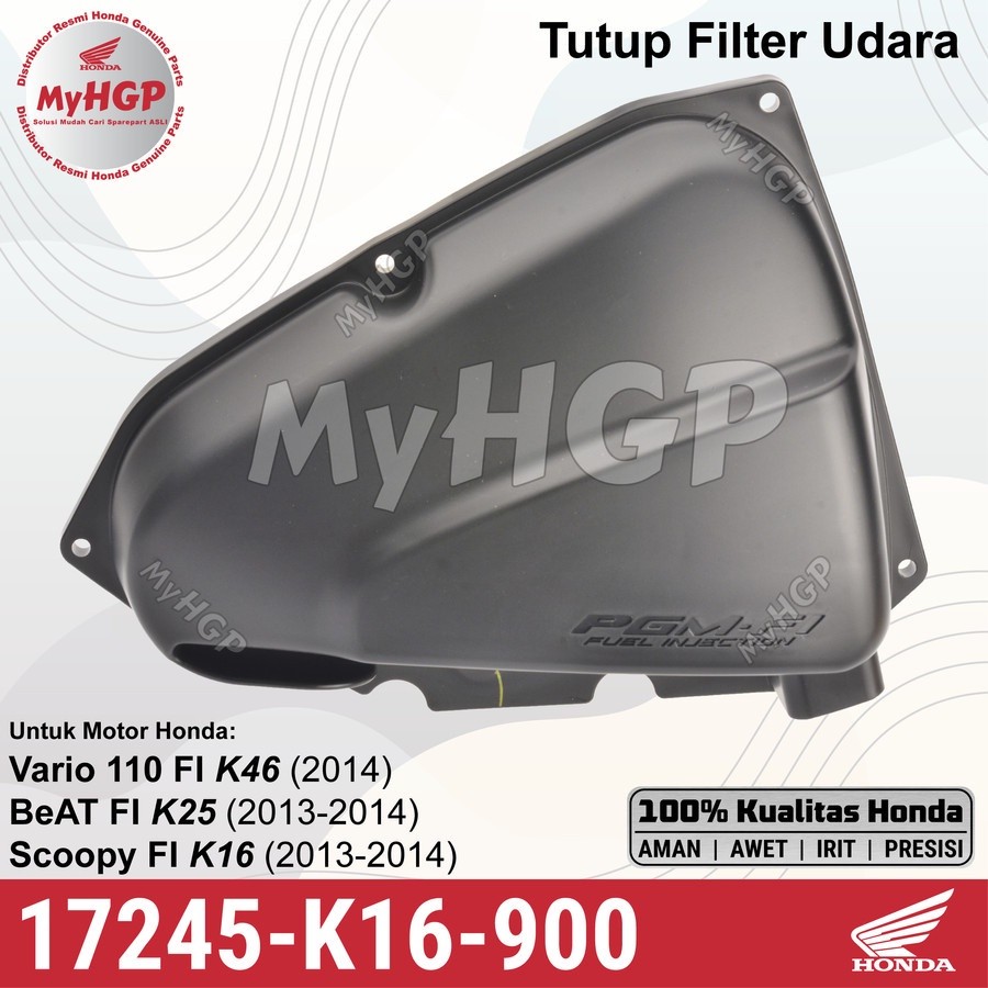 Vario BeAT / Scoopy / Vario-110 FI Filter Cover (Rough Starter) 2012 2013 2014 17245-K16-900 17245K1