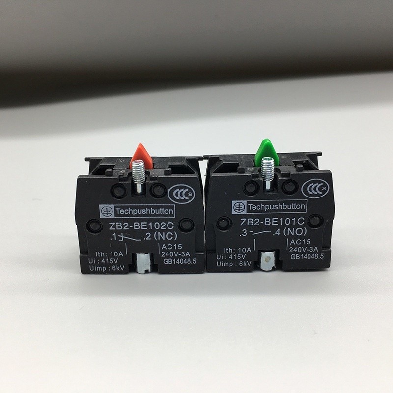 new คอนแทคสวิตช์(contact)10A 600V มี 2 แบบ NO(ZB2-BE101) NC(ZB2-BE102) ส่งไวในวัน