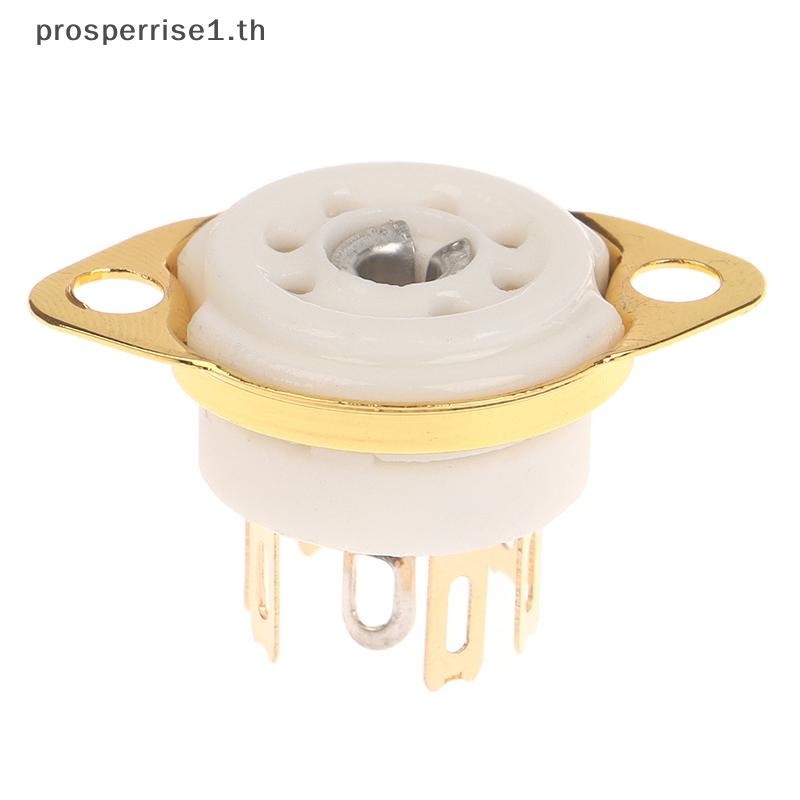 [PPTH] 1PCS 6AQ5 EAA91 6J1 6J2 6X4 6Z4 ซ็อกเก็ตหลอดซ็อกเก็ตชุบทองสําหรับ 7Pin B7G Vaccum Tube Amplif