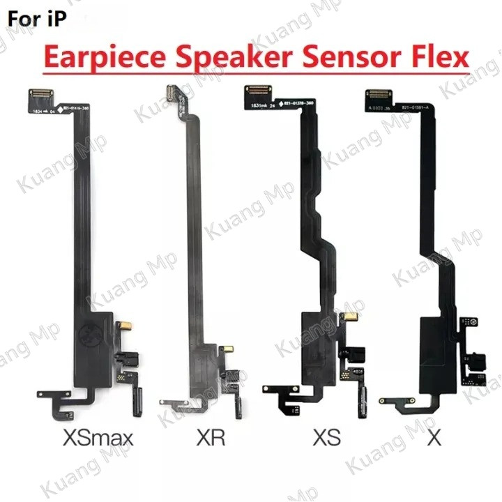 หูฟังเซ็นเซอร์ลําโพง Flex สําหรับ iPhone X XS MAX XR 11 Pro MAX 12 Pro 13 13 mini 13 Pro อะไหล่ (ไม่มีลําโพง Earpiece ไม่มีโลโก้)