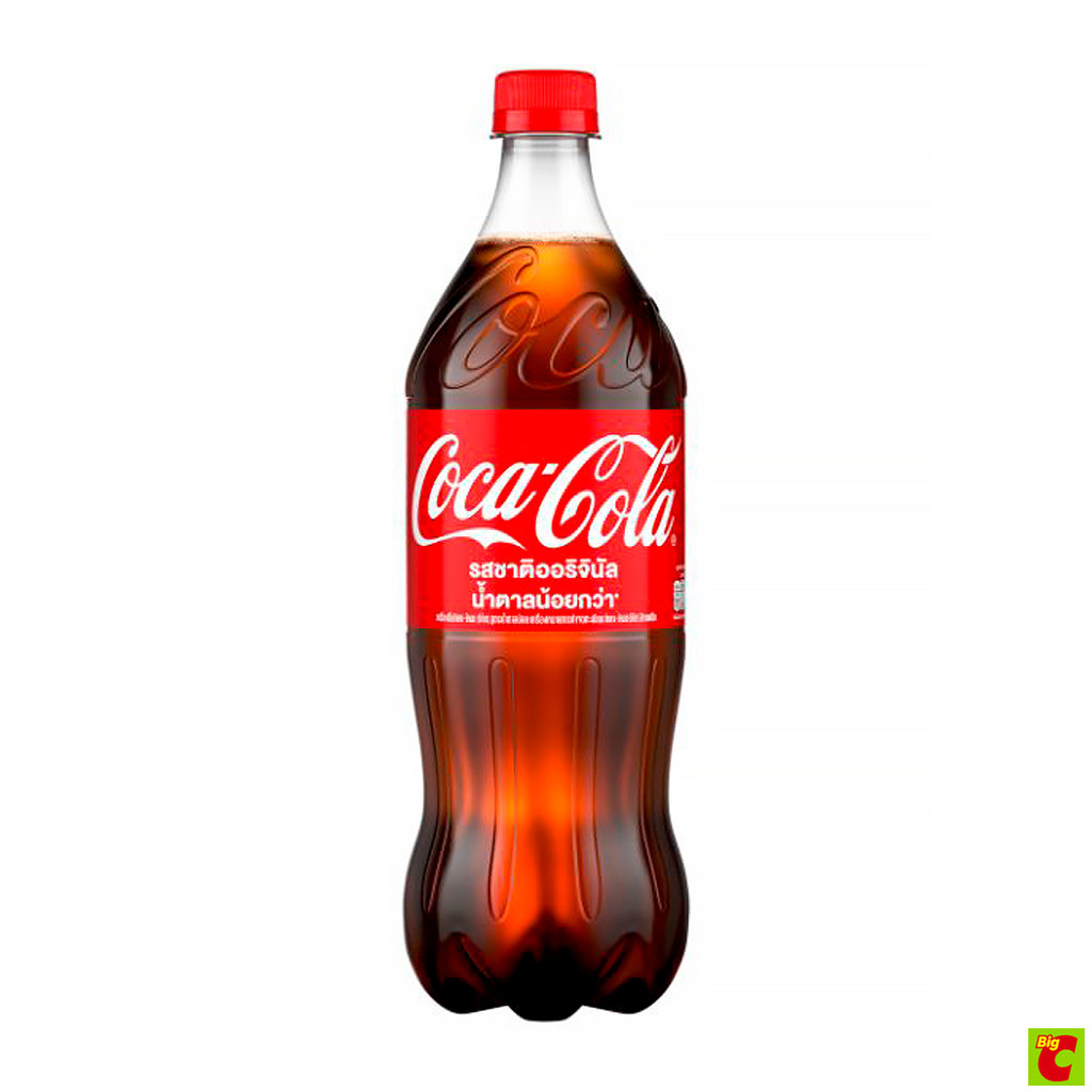 โค้ก น้ำอัดลม รสออริจินัล สูตรน้ำตาลน้อยกว่า 1 ล.