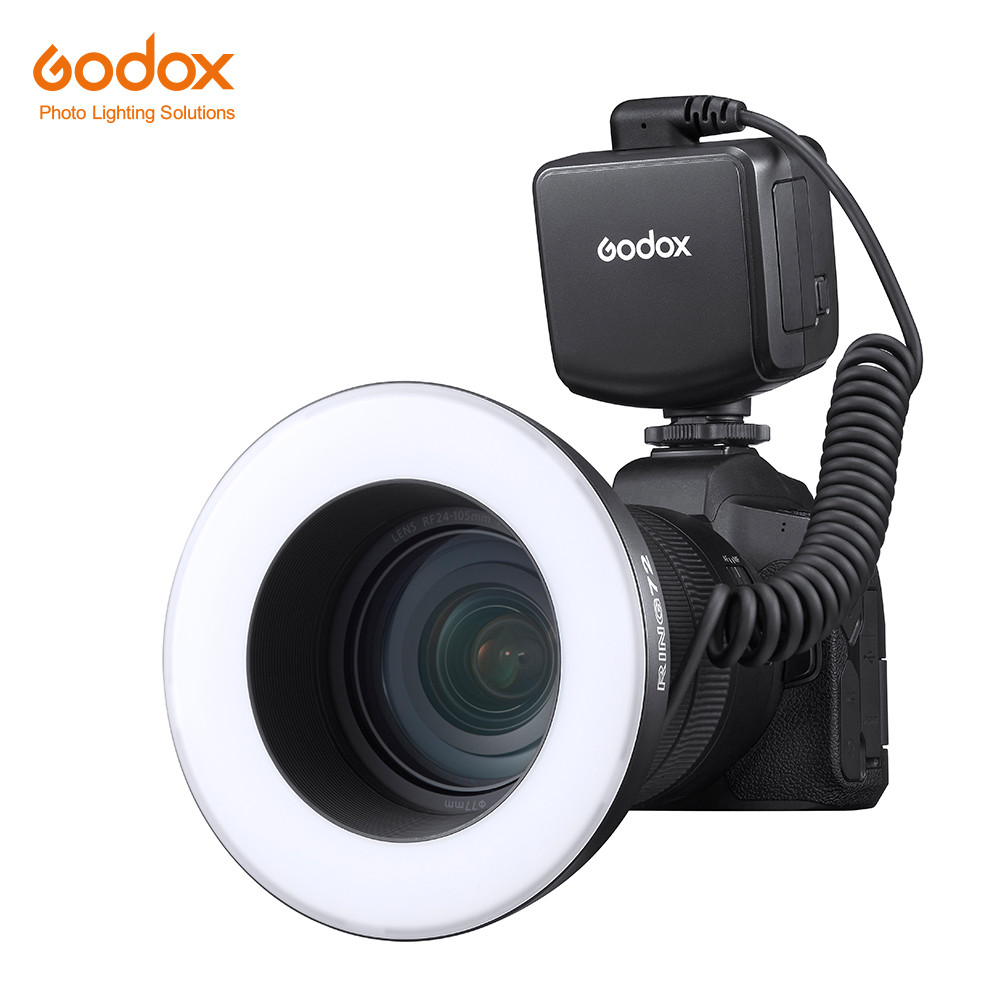 Godox RING72 8W 5600K ไฟ LED มาโครสําหรับกล้อง DSLR Canon Nikon