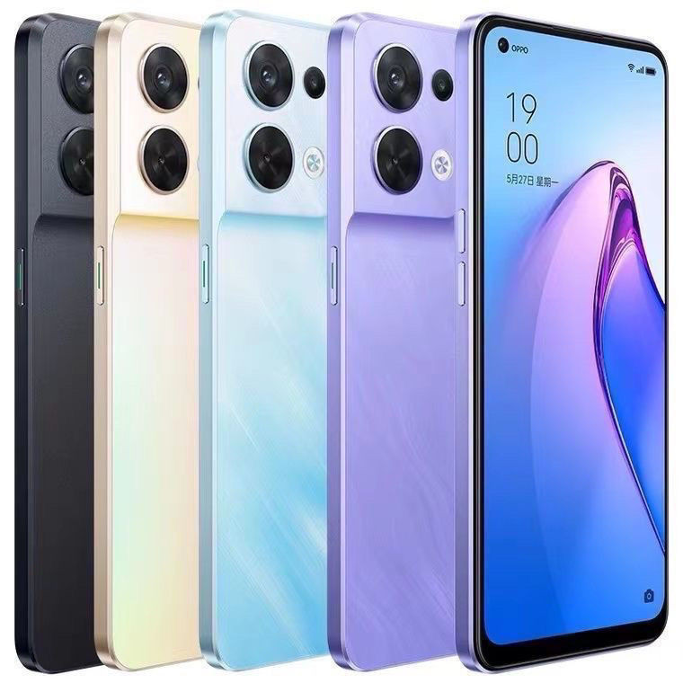 โทรศัพท์มือสอง OPPO Reno8/7/6/5 เครือข่ายเต็ม 5G โหมดคู่ 12+256G โทรศัพท์เกมมิ่ง Reno7