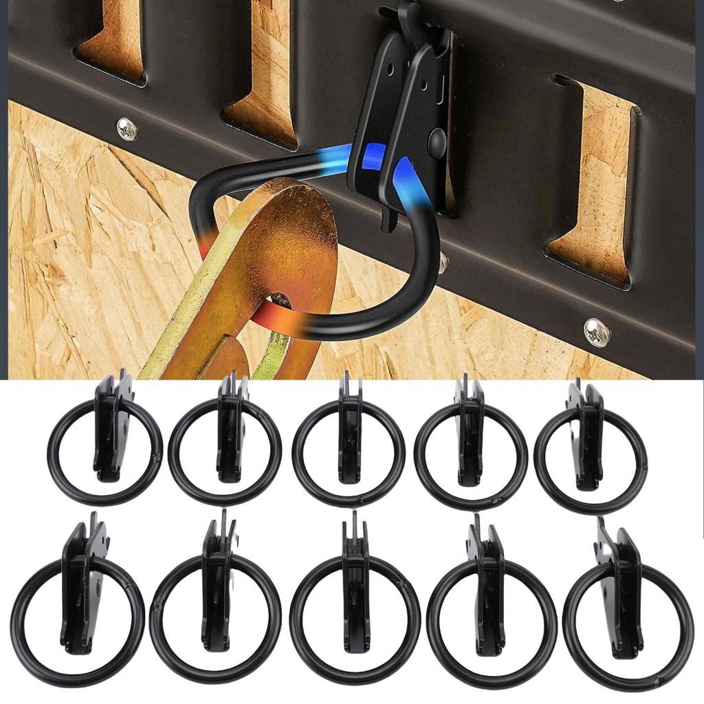 home_style.th-sip 10pcs e แทร็ก o แหวนผูกลง Anchors leavy steel cargo secure cargo ในรถเทรลเลอร์ lim