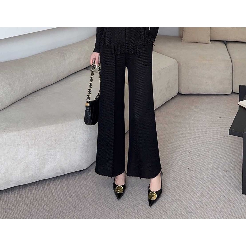 PleatByNisa A823 กางเกงอัดพลีทผ้าพรีเมียม เนื้อผ้าคุณภาพ Polyester100% - รูปที่ 7