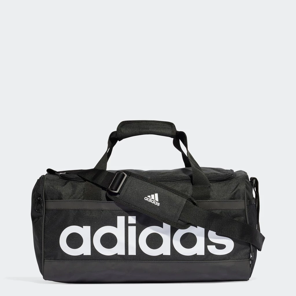 กระเป๋าดัฟเฟิล adidas Essentials Linear ขนาดกลาง สีดำ HT4743