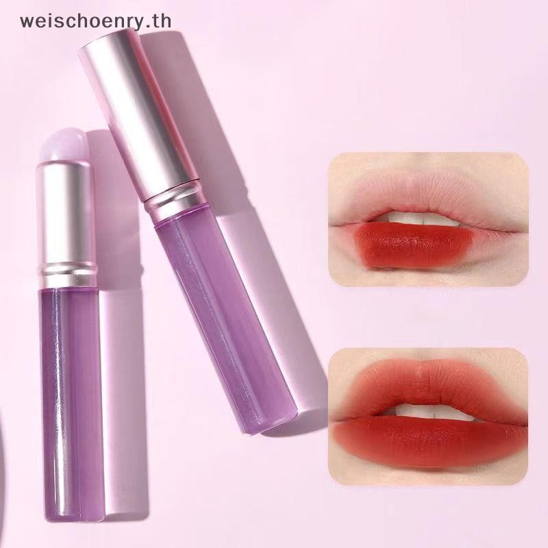WW Soft Silicone Lip Brush มุมคอนซีลเลอร์แปรงแต่งหน้าเครื่องมือแบบพกพารอบเช่นปลายนิ้วลิปสติกแปรงคอนซ