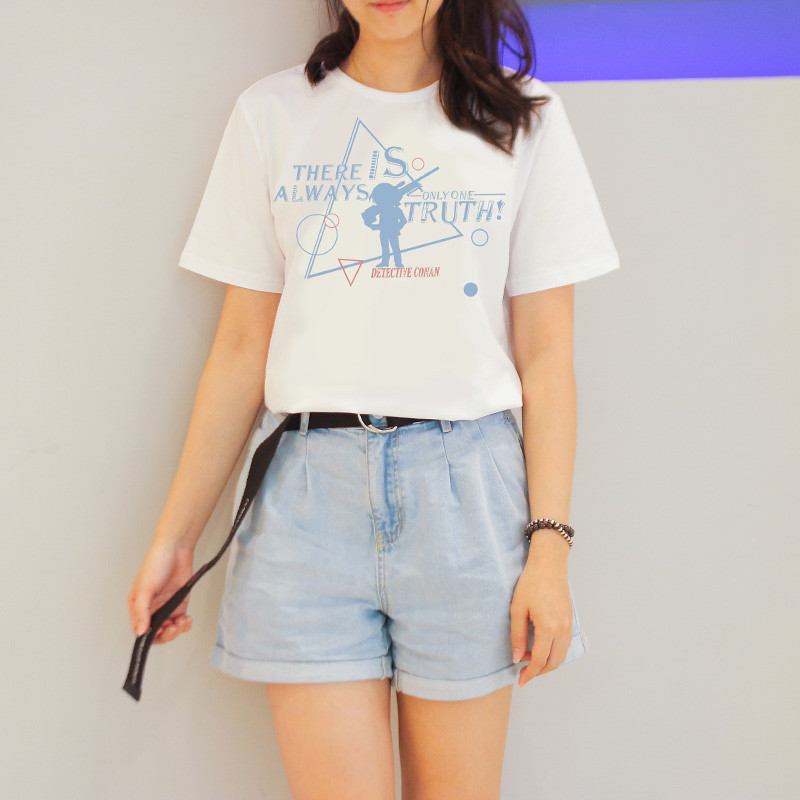 เสื้อยืดอนิเมะ Detective Conan ของแท้มีลิขสิทธิ์ ออกแบบโดย Shuichi Akai และ Subaru Okiya