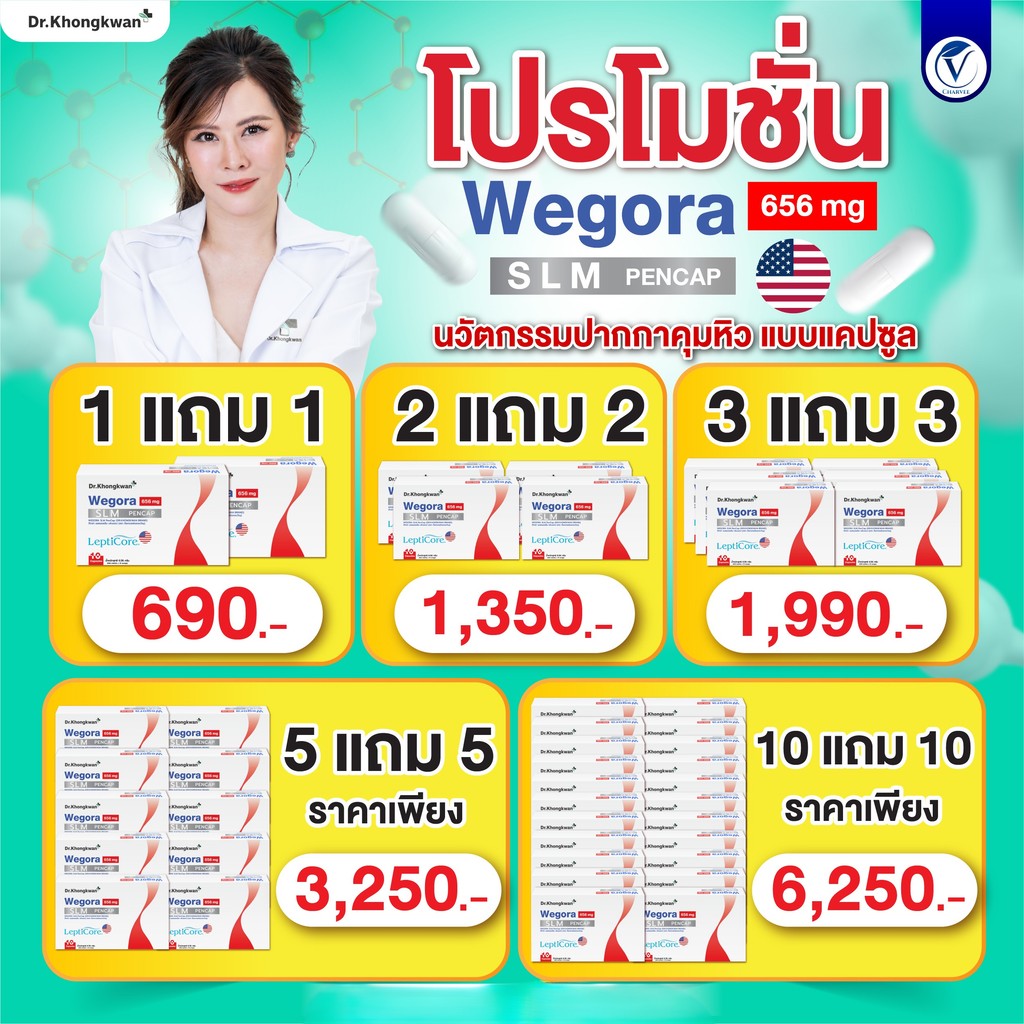 WEGORA วีโกร่า Dr.Khongkwan ดร.ของขวัญ ปากกาแคปซูล pencap เพ้นแคป Wegora