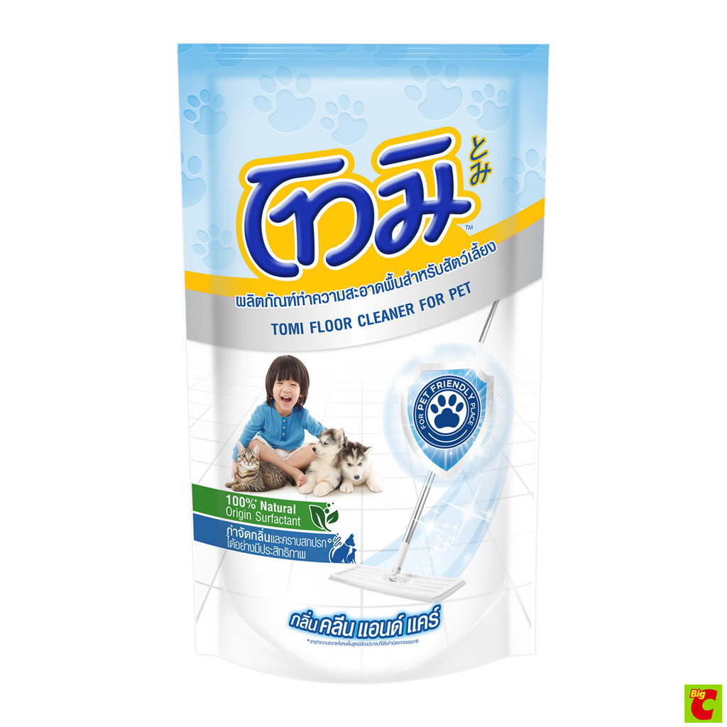 โทมิ ผลิตภัณฑ์ทำความสะอาดพื้นสำหรับสัตว์เลี้ยง สีฟ้า 550 มล.
