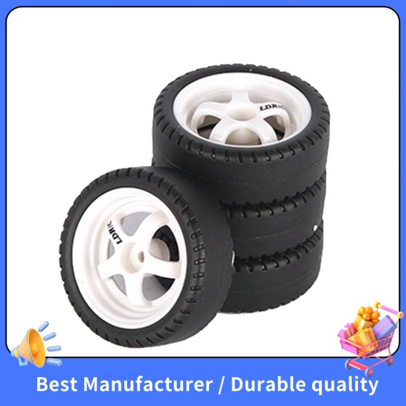 4 ชิ้น 33 มิลลิเมตร RC Drift ล้อยาง Hard Tyre สําหรับ LDRC AE86 A86 A86P LD1801 1/18 RC รถอัพเกรดอุป