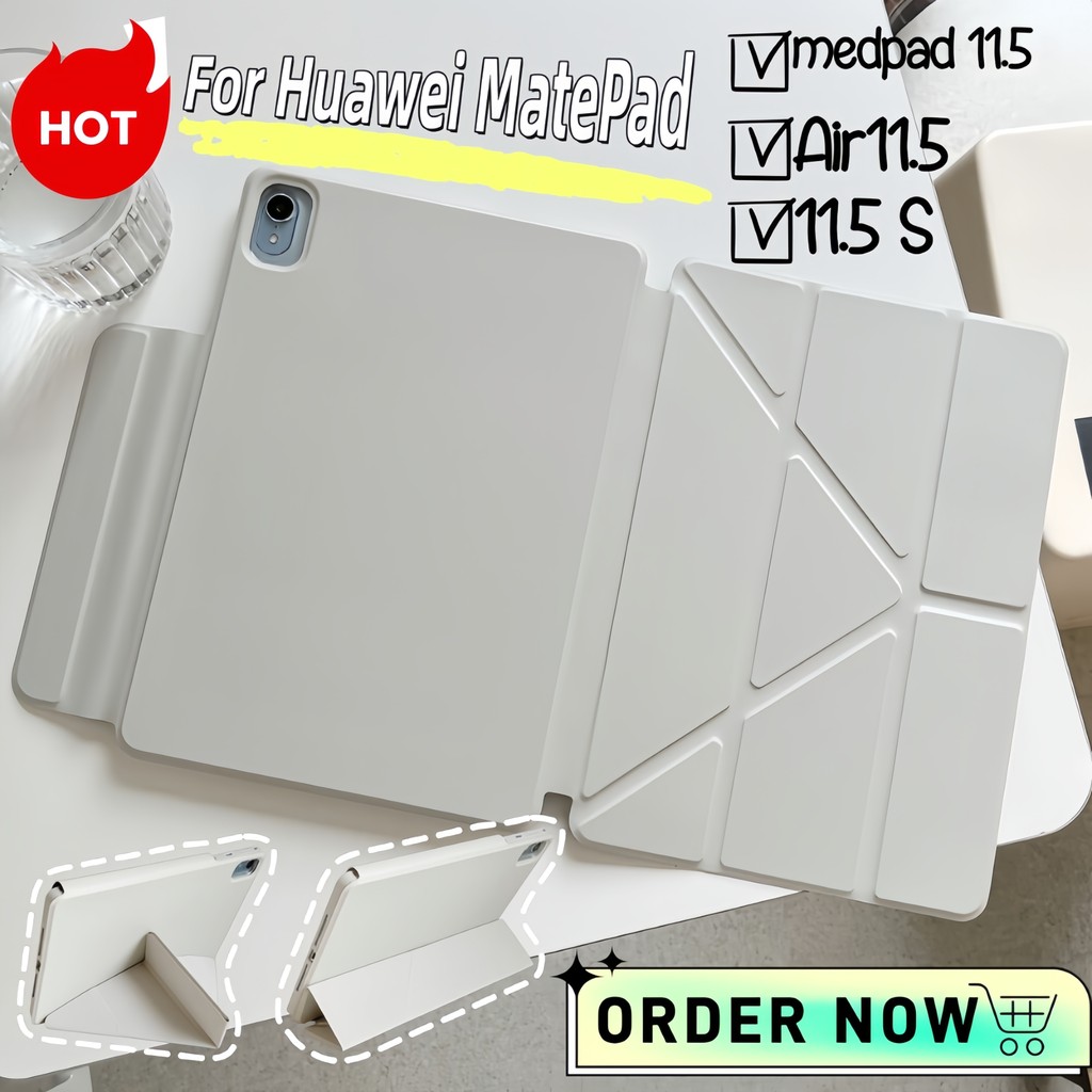 เคสป้องกันแบบ 3+Y พร้อมหัวเข็มขัดแม่เหล็กสำหรับ Huawei MatePad 11.5S MatePad Air 11.5/11.5