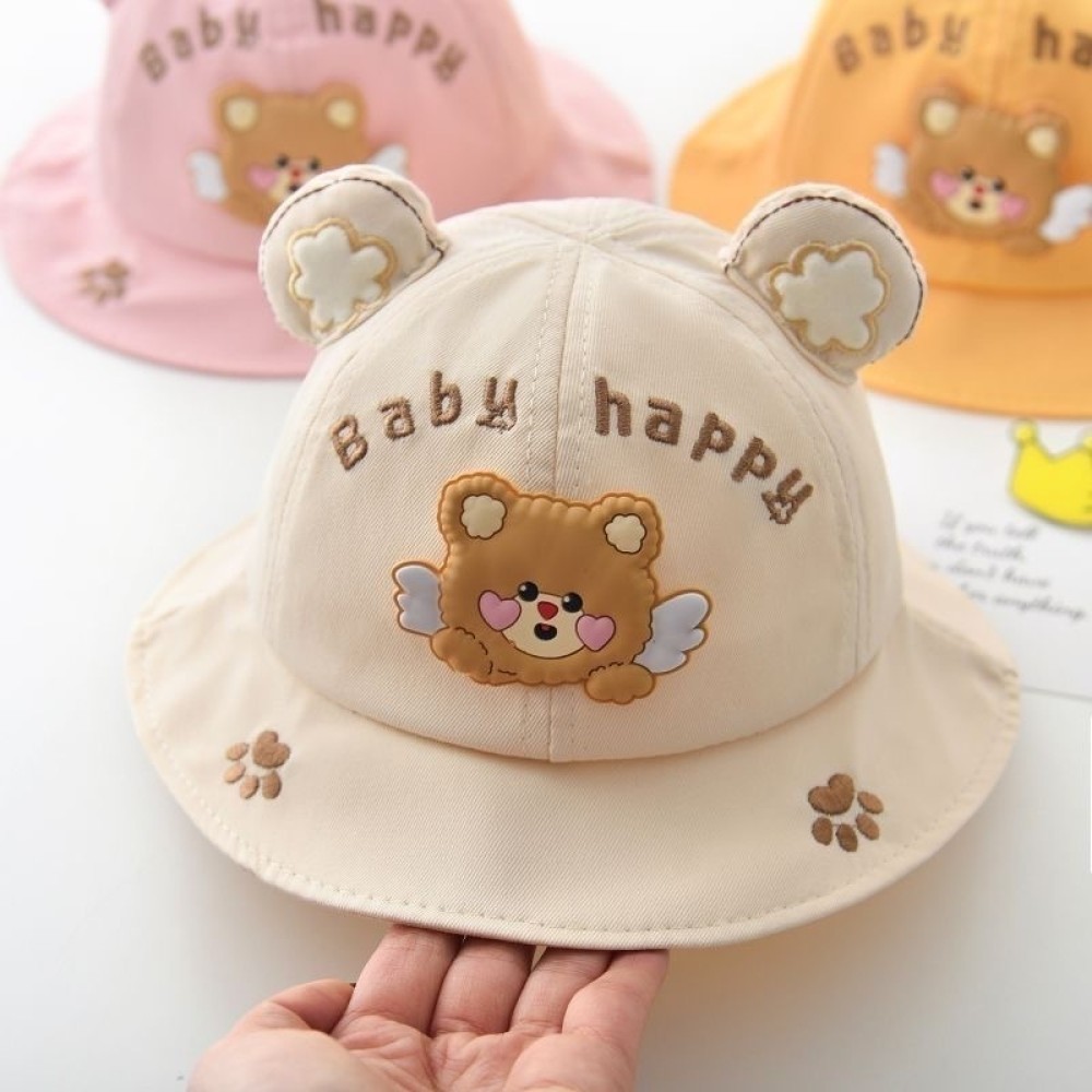 หมวกเด็ก 6เดือน-4ปี รอบหัว 49-51 cm หมวกบักเก็ต แต่งหู ติดตุ๊กตาหมี หมวกแฟชั่นเด็ก Baby Hat Hippobab