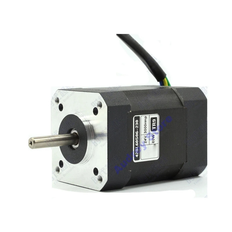 60W 0.19Nm 24V สามเฟส 42 DC มอเตอร์ไร้แปรงถ่าน 42BL60S06-230TR9 3000rpm