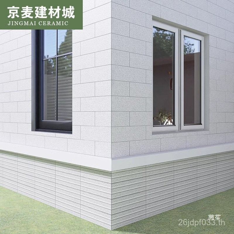 เซรามิคกระเบื้องสล็อตบ้านบ้านในตัว Sesame Villa Wall คอลัมน์โรมัน Courtyard ผนังภายนอก 150X500 ยาวสี