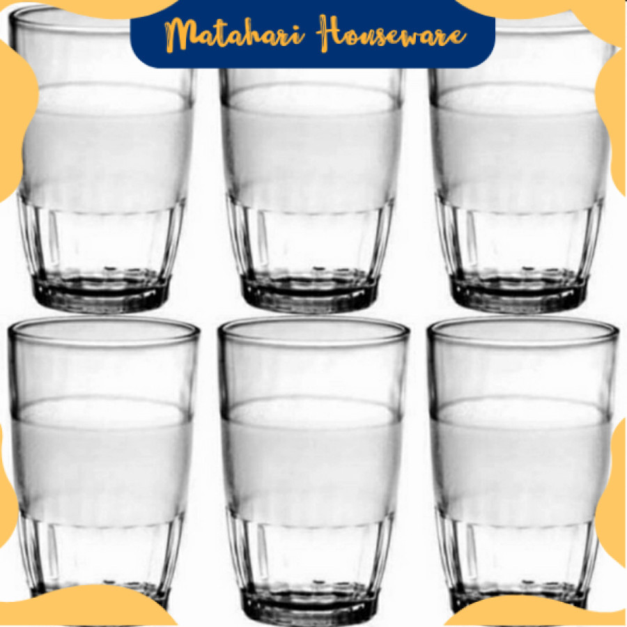 MH - (6 ชิ้น) UMBRA Coffee Glass Line รุ่น HS9 / GM909 - BROKEN SPLIT