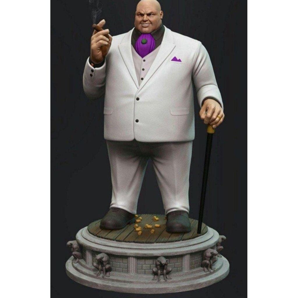 Kingpin (Kingpin) โมเดลการพิมพ์ 3 มิติ stl ไฟล์ข้อมูลตัวอ่อนสีขาวตัวละครวัสดุบริการทํามือ