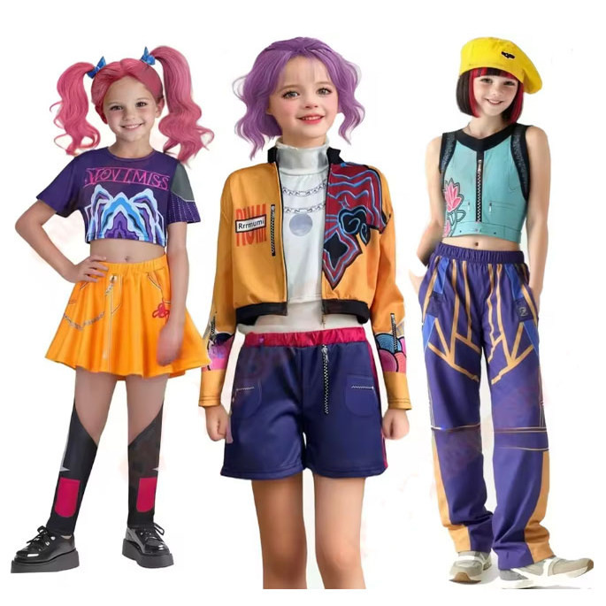 Rumi เด็กผู้หญิง COSPLAY เสื้อผ้าเด็ก, Mira Zoey costume