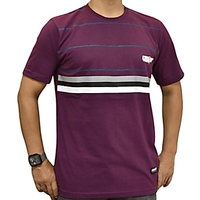 KATUN Dflow เสื้อยืดผ้าฝ้ายหม่อนลําลองลายทางดั้งเดิม