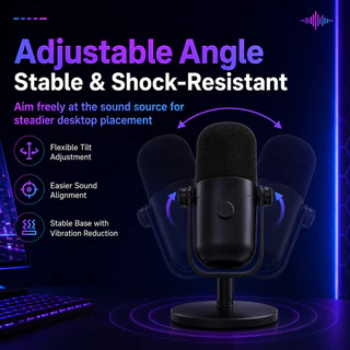NEODIGI M83 USB MICROPHONE ไมโครโฟนตั้งโต๊ะ ไมค์มีสาย ไมโครโฟนมีสาย ไมค์สตรีมมิ่ง ไมค์เกมมิ่ง ไมค์พอดแคสต