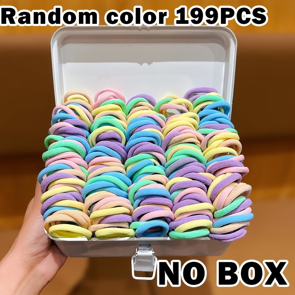 มัดผมตุ๊กตาสีสุ่ม 199 ชิ้นสไตล์ Macaron Dopamine นุ่มและขนง่ายสําหรับจัดแต่งทรงผมและของขวัญ