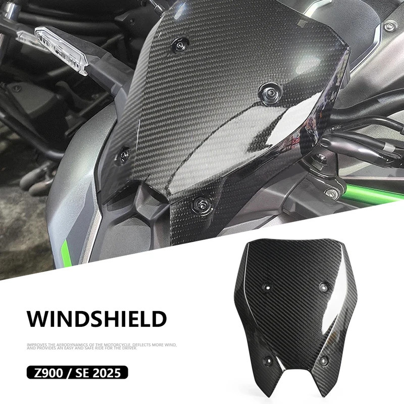 สําหรับ Kawasaki Z900 Z 900 SE 2025-2026 รถจักรยานยนต์ Touring กระจก Visor กระจก Wind Deflector Z900