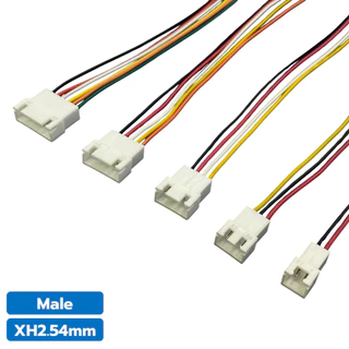 XH2.54mm Male/Female สายไฟ JST สายพิน หัวพิน 2/3/4/5/6Pin หัวผู้/เมีย AWG26 ยาว 20cm JST Female Cable Single Head Ter...