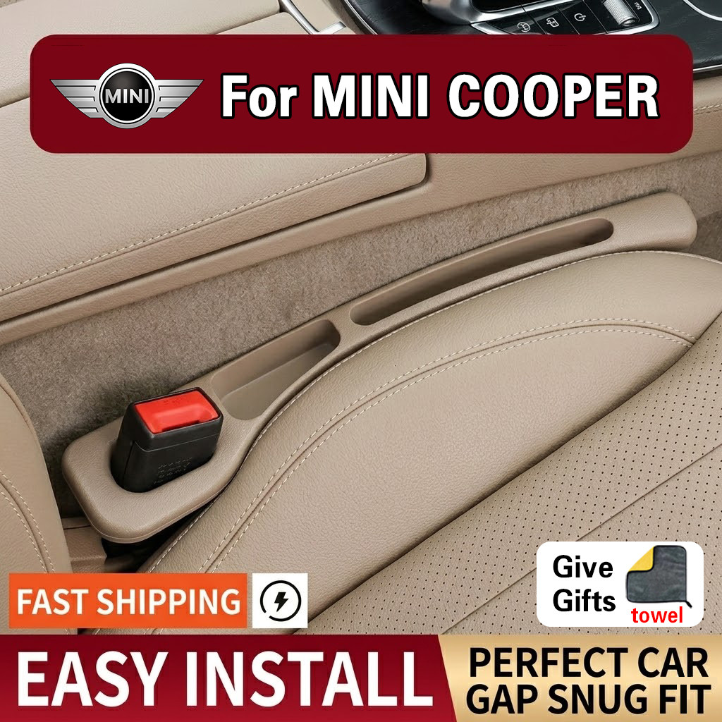 2PCS Car Seat Gap Plug Strip กล่องเก็บที่นั่งด้านข้าง Anti-leak Strip Artifact สําหรับ MINI Cooper F