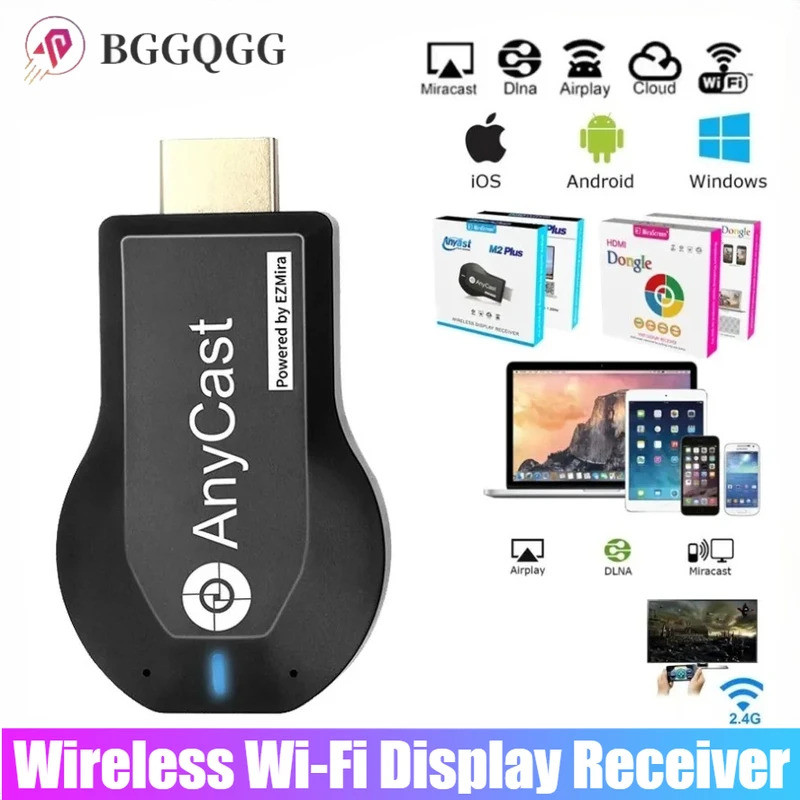 1080P M2 Plus HDMI-compatble TV Stick WIFI จอแสดงผล TV Dongle Receiver Anycast DLNA แบ่งปันหน้าจอสํา