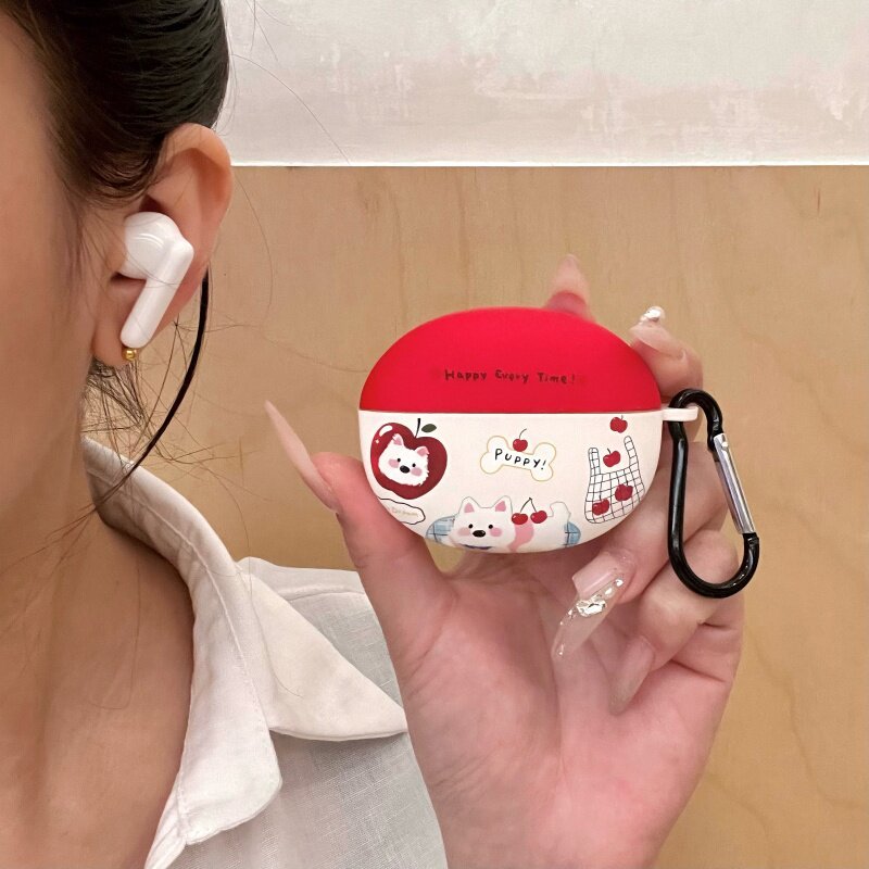 West Highland สําหรับ OPPO Enco Air5s ชุดหูฟังบลูทูธ enco air5pro เคสป้องกันกรณี Anti-loss และ Anti-DROP ฝาครอบการ์ตูนน่ารัก Anti-DROP matte หูฟังกรณี