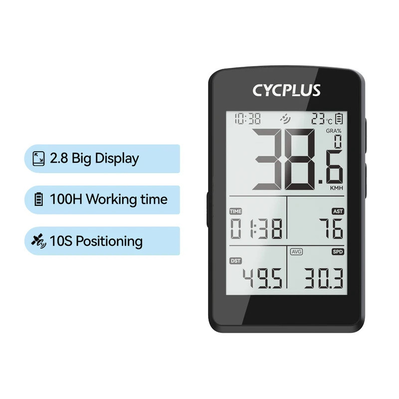 CYCPLUS M3 ขี่จักรยานจักรยานอุปกรณ์เสริม GPS จักรยานคอมพิวเตอร์ไร้สาย ANT + BLE 5.0 กันน้ํา Speedome
