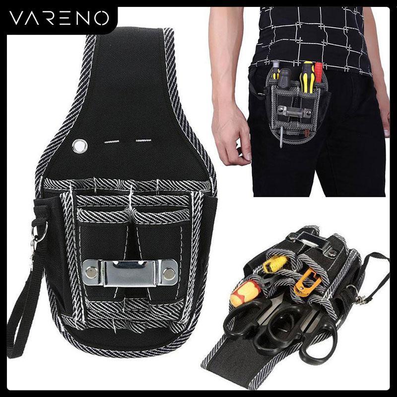 Vareno กระเป๋าคาดเอวช่างไฟฟ้ากระเป๋าเครื่องมือกระเป๋าเข็มขัดชุดไขควงผู้ถือกรณี CAL