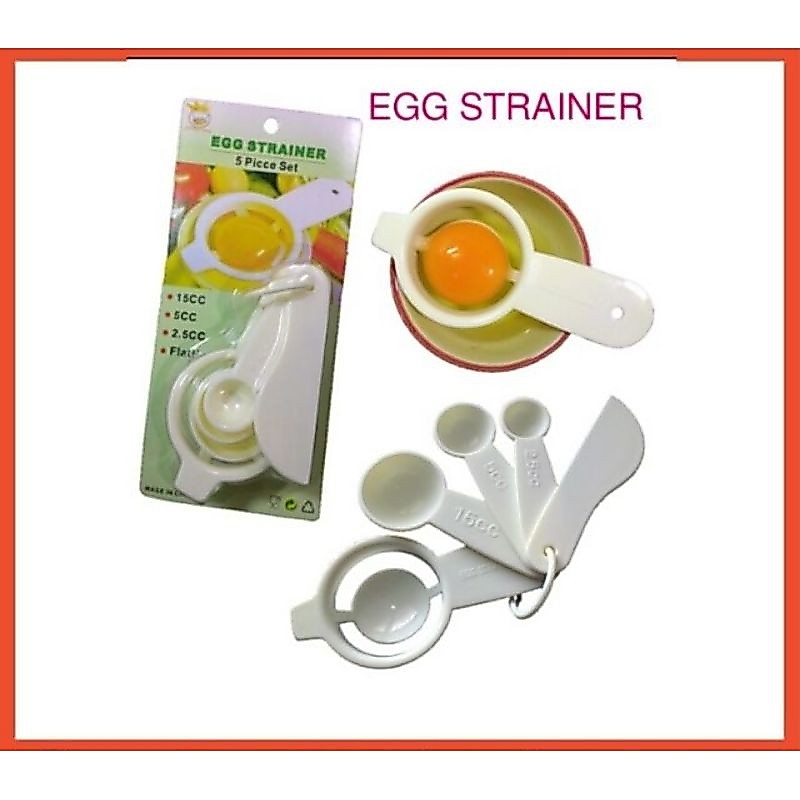 EGG STRAINERอุปกรณ์แยกไข่แดงพร้อมช้อนตวง