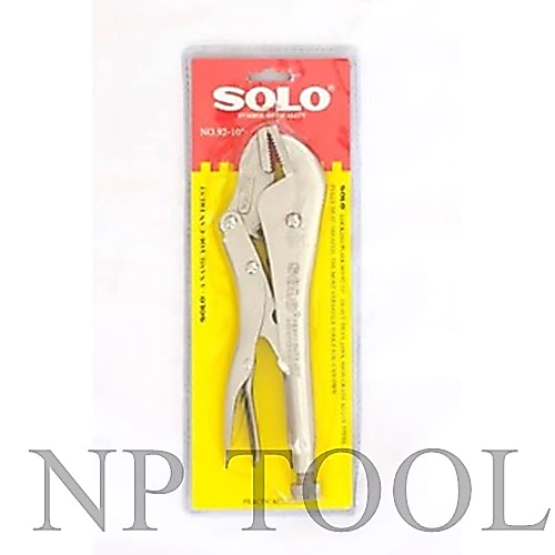 NP-165 (ลูกค้าใหม่1บาท)คีมล็อค ปากตรง10นิ้ว SOLO รุ่น NO.92(ของแท้)