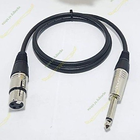 สายXLR สายสัญญาณ มิกซ์ สายแคนนอนตัวเมียออกไมค์โมโน ยาว1m.,2m.,3m.,5m.(ใช้สายไมค์เสตอต่อสาย)สายเสียบไมค์ XLR
