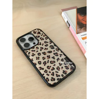 Kim Taehyung สไตล์เดียวกันสไตล์เกาหลีสไตล์อินแฟชั่นเสือดาวพิมพ์เหมาะสําหรับ iphone17pro/17promax เคสป้องกัน Apple 16 เคสโทรศัพท์ 16promax เคสป้องกัน 15 กันกระแทก 13/14 กรณี 11/12/12promax/15plus