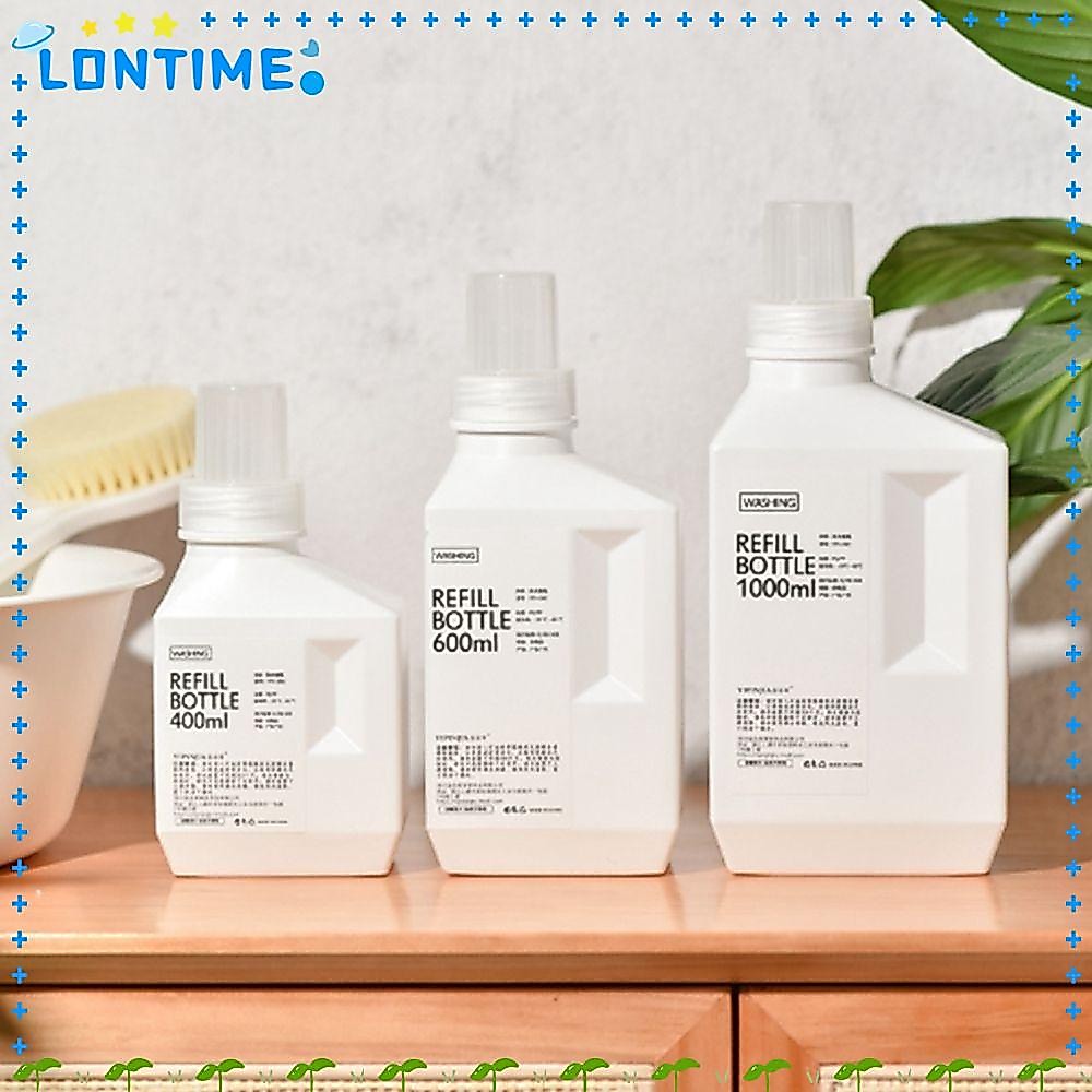 Lontime ขวดใส่น้ํายาซักผ้า น้ํายาปรับผ้านุ่ม ความจุขนาดใหญ่ รีฟิลได้