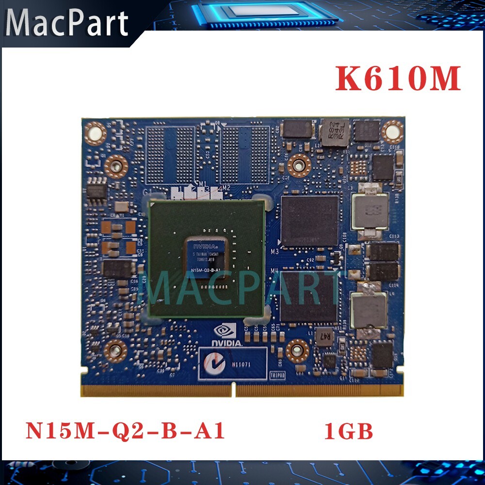 เหมาะสําหรับ Apple Quadro K610M K610 1G กราฟิกการ์ด N15M-Q2-B-A1 iMac A1311A1312