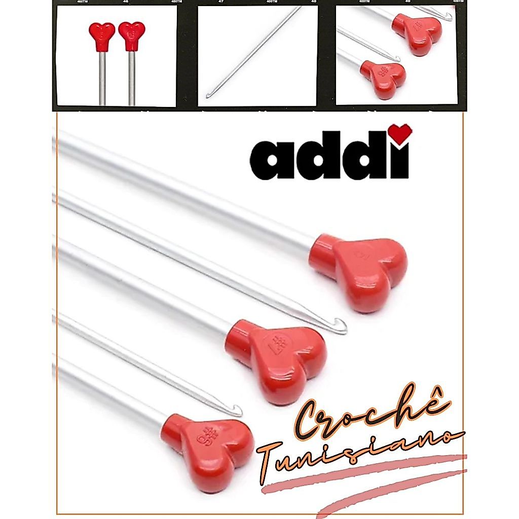 addi Tun Tunisian Crochet Hook เข็มโครเชต์ความยาว 30 cm (262-7) Made in Germany