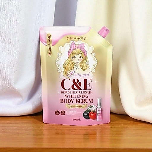 (แท้บริษัท)พริตตี้เกิลล์ เซรั่มผิวกลูต้าไฮยา C&E บูสผิวให้ออร่า 1ถุง300กรัม