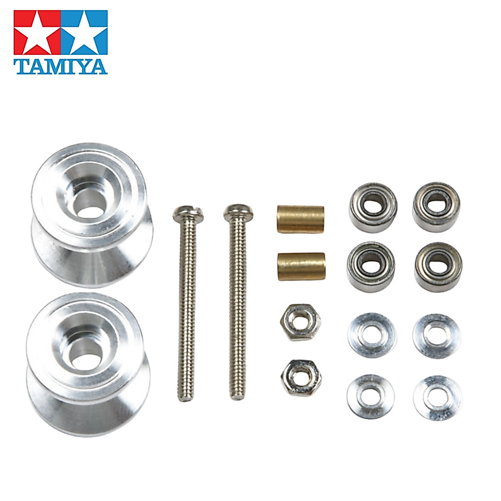 TAMIYA 15398 DOUBLE ALUMINUM ROLLERS (13-12mm) ของแท้