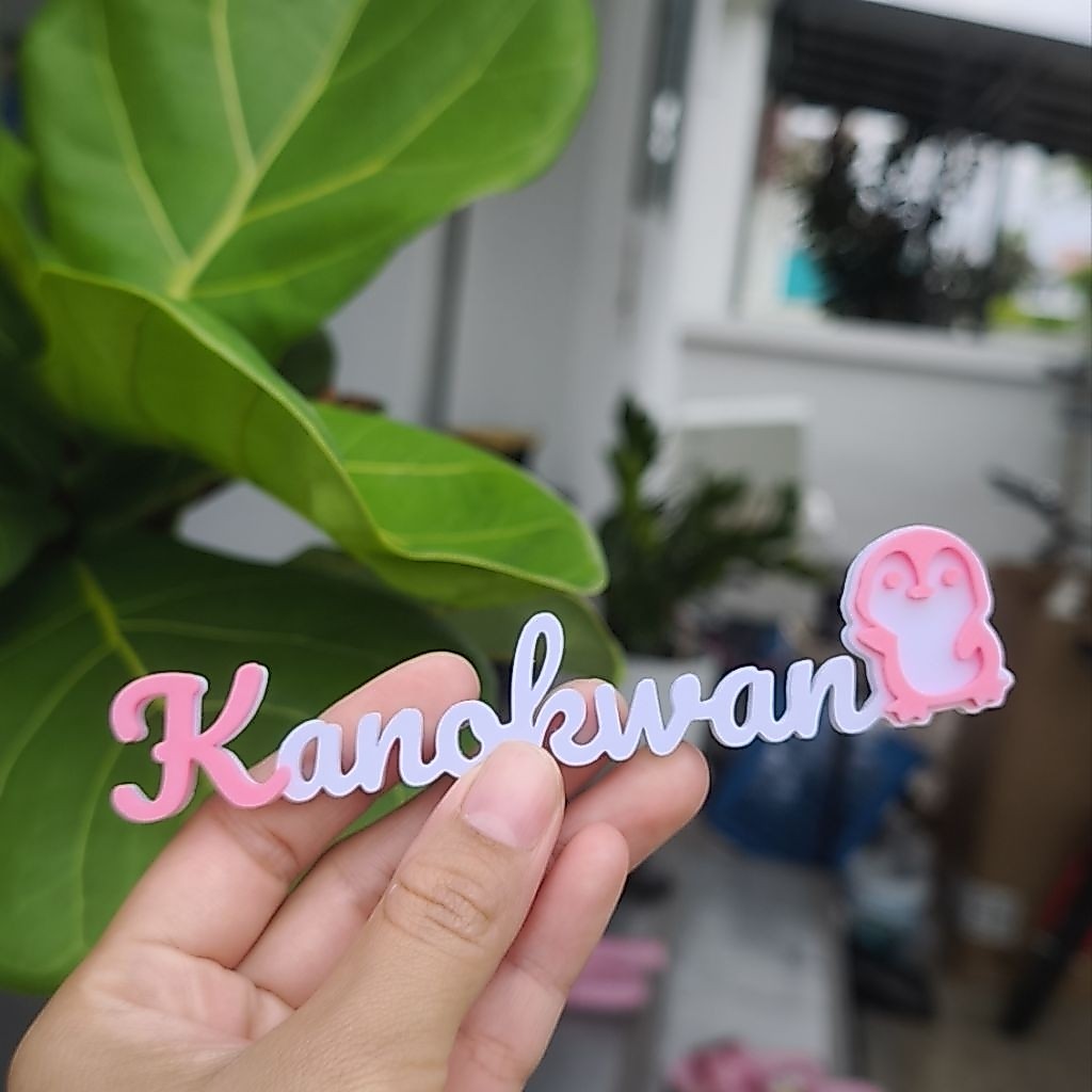 🎉ป้ายชื่อติดจอคอมพิวเตอร์ Custom ชื่อได้ตามใจชอบ ป้ายตกแต่งโต๊ะทำงาน ดีไซน์น่ารัก