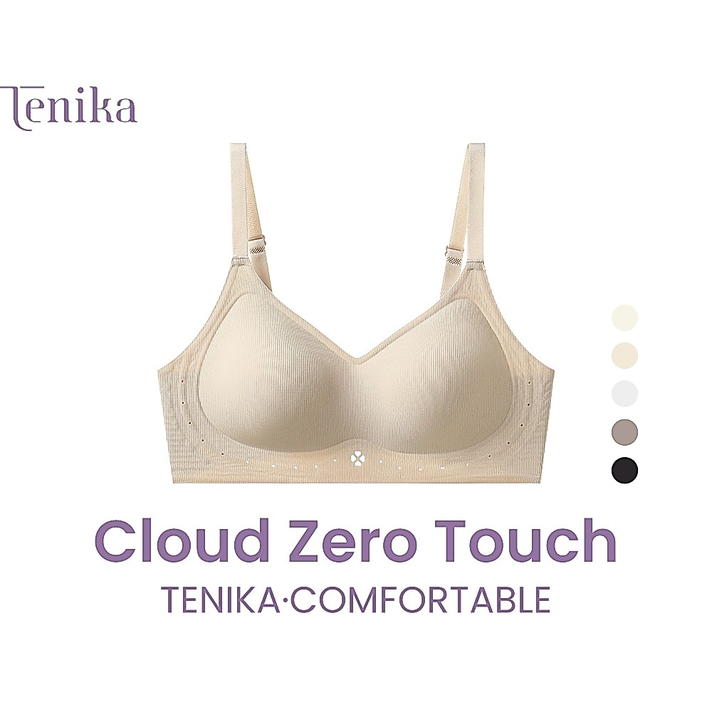 TENIKA เจลลี่บรา บราไร้ขอบ  3/4 cup ไม่ปลิ้น สวมใส่สบาย Push up Bra-084 M-XXL