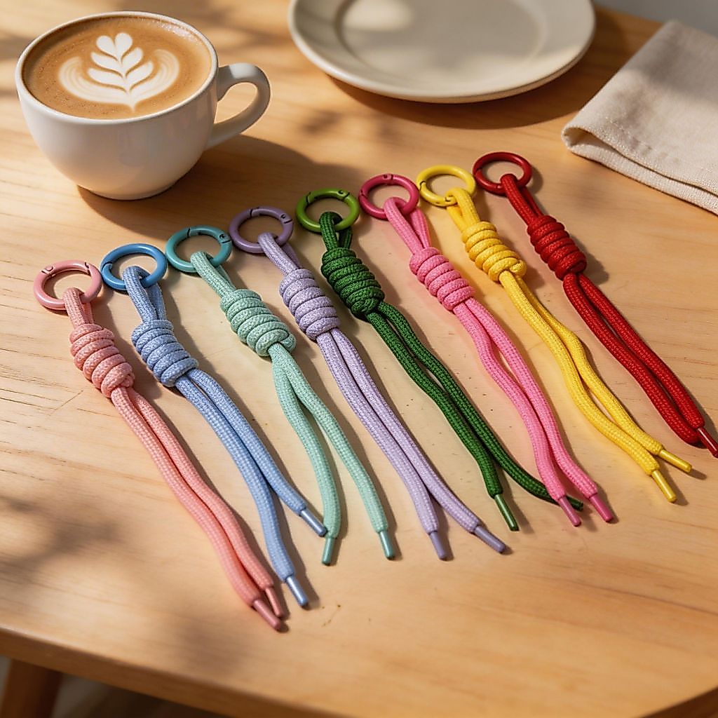 สายคล้องอเนกประสงค์ 19cm สีพาสเทลมาคารอน 🌈 แข็งแรง ทนทาน สำหรับห้อยกระเป๋า แก้วน้ำ เคสโทรศัพท์ สไตล์มินิมอล