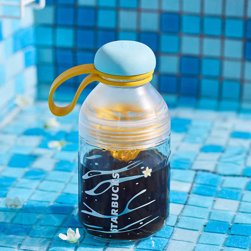 Starbucks 2025 430ml Yi Shaker Cup Thermos แบบพกพาแบบพกพาถ้วยน้ําเย็นผลิตภัณฑ์ร้อน1006272