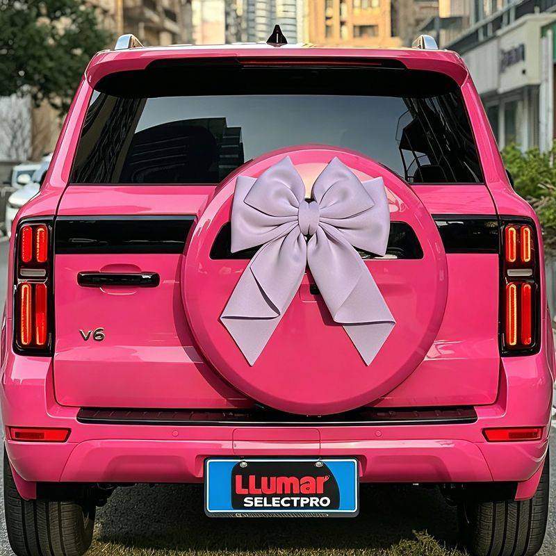 [Car Decoration Pendant] Car Outer Modification Car Tail Huge Bow Decoration Car Outer Butt Doll Det