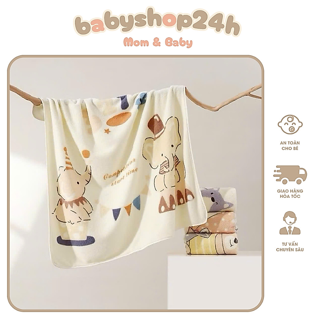 [สินค้าใหม่] ผ้าห่มขนแกะปะการังสําหรับทารก ขนาด 80x80cm x Babyshop24h