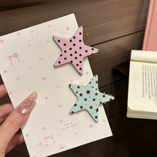 แฟชั่นใหม่หวานดาวลายจุดกิ๊บที่เรียบง่ายที่ไม่ซ้ํากันที่ไร้รอยต่อเรียบคลิป