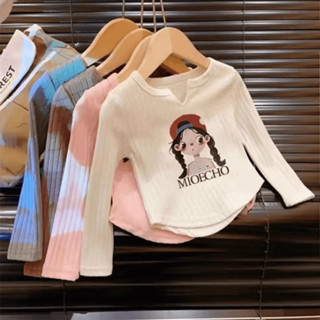 เสื้อยืดแขนยาวสำหรับหญิง พิมพ์ลายสวยงาม สวมใส่ง่ายในทุกฤดูกา…