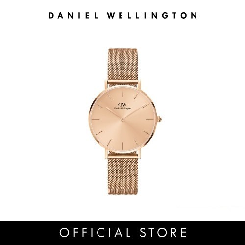 (พรีออเดอร์) Daniel Wellington นาฬิกาข้อมือ PETITE UNITONE RG  28มม สีโรสโกล์